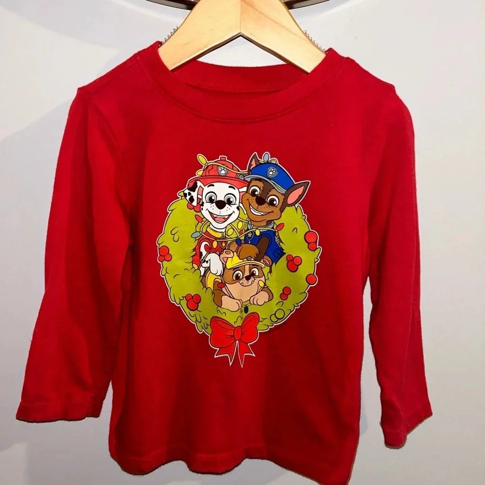 old navy  paw patrol holiday long sleeve size 18-24 months​